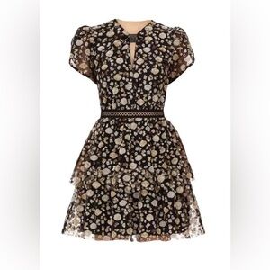 New Self-Portrait Sequined Mini Dress